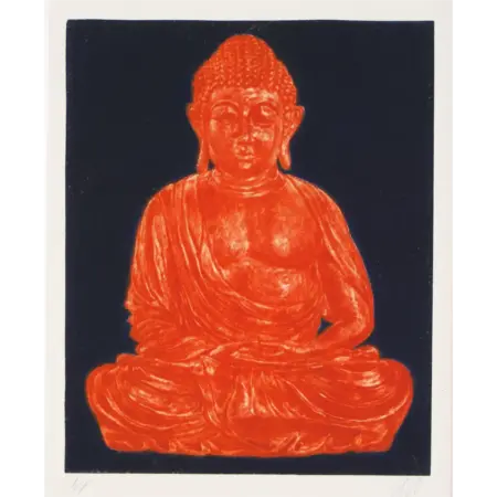 Kamakura Buddha Blau